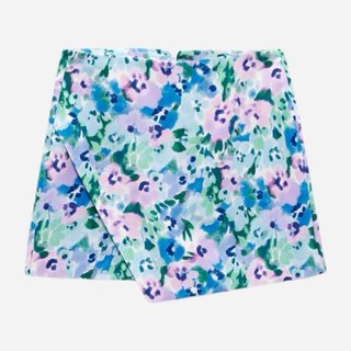 Falda pantalón Zara floral XS