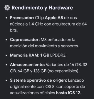 iPhone 6 64GB Plata
