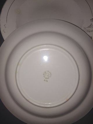 3 Platos Porcelana Vintage San Claudio