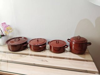Juego 4 Cazuelas Vintage Teja