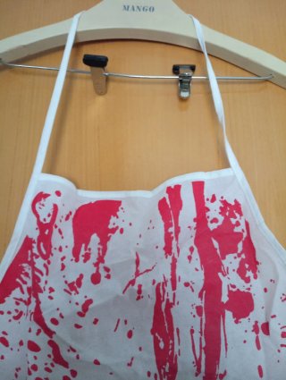 Delantal Halloween Sangre