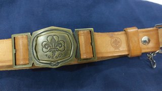 Cintura scautismo AGESCI fibbia fleur de lis
