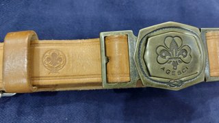 Cintura scautismo AGESCI fibbia fleur de lis