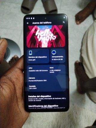 Motorola Moto G5 Negro, con cargador casi nuevo