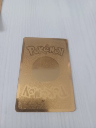 Cartas Pokémon Doradas Plástico