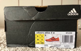 Zapatillas Adidas Adizero Adios 4 W Naranja