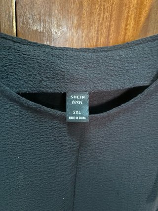 Mono corto negro talla XXL da mas talla