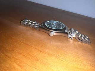 Reloj Plata y Verde