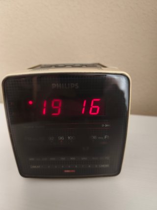 Despertador Radio Reloj Philips Beige/Negro