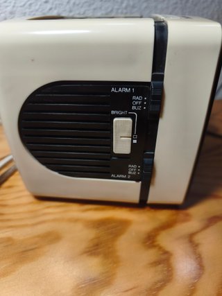 Despertador Radio Reloj Philips Beige/Negro