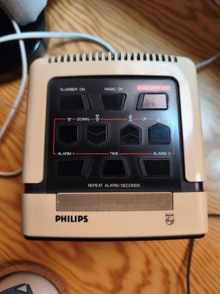 Despertador Radio Reloj Philips Beige/Negro