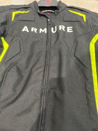 Chaqueta Moto ARMURE Negra y Amarilla