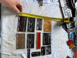 Lote Placas Industriales Antiguas