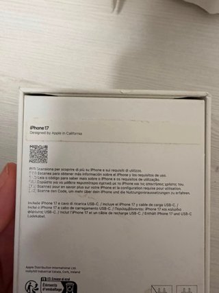 iPhone 17 Apple - Batería 100% - Marzo 2026