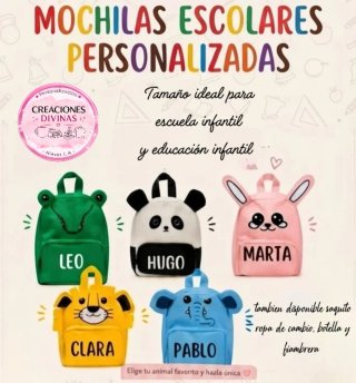 Mochila infantil personalizada