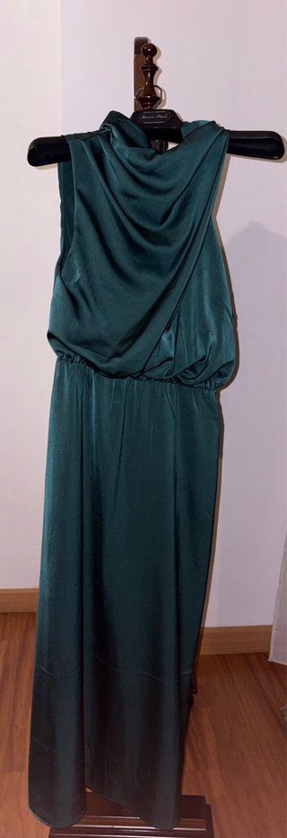 Vestido largo fiesta verde