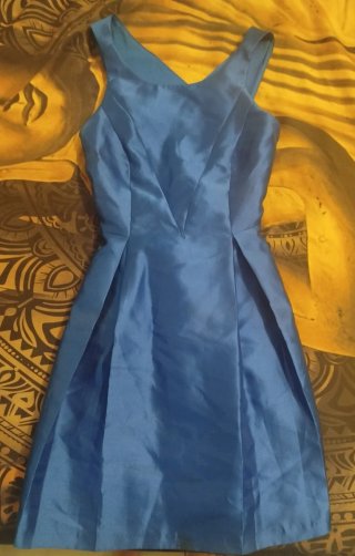 Vestido fiesta Adolfo Domínguez azul