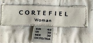 Pantalón Cortefiel Blanco Talla 40