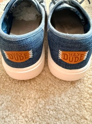 Scarpe Hey Dude Tela Blu Misura 40