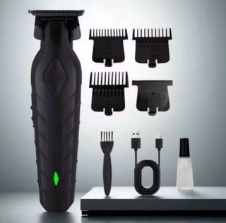 Máquina Cortapelo Negra con Accesorios