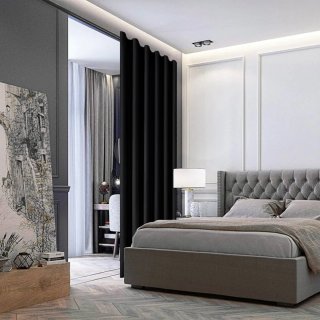 1 Cortina Opaca Térmica 213x254 Negras