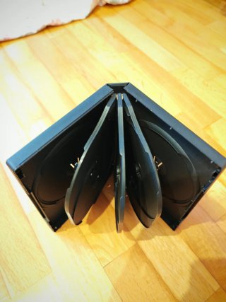 Cajas para 8 CD/DVD/BluRay Negras