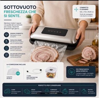 BAKAJI Macchina Sottovuoto e Sigillante