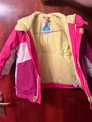 Conjunto esquí Wedze rosa/fucsia T4 años