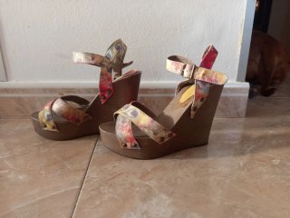 Sandalias plataforma multicolor