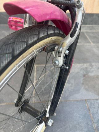 Bicicleta niña Btwin 500 20 rosa/negra
