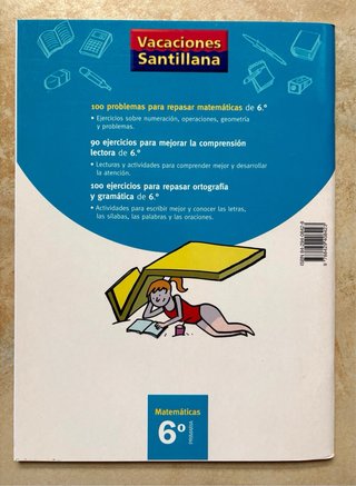 VACACIONES SANTILLANA 100 PROBLEMAS MATEMÁTICAS 6°
