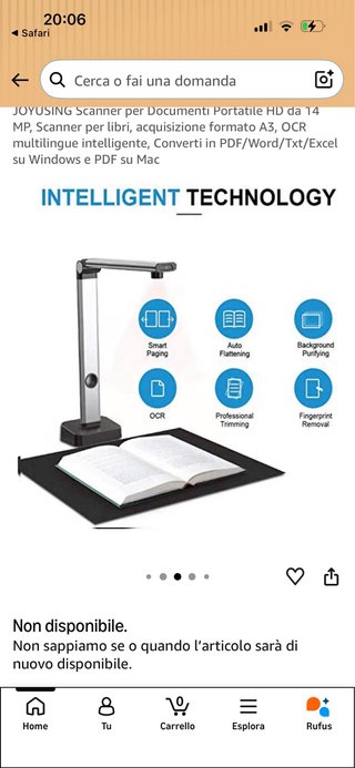 Scanner A3 JOYUSING L140 - Come Nuovo