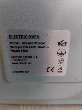 Forno Elettrico Piccolo per Campeggio/Camper