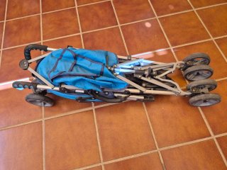 Silla de paseo azul