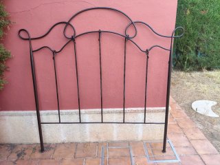 Cabecero Hierro Forjado Negro 153x160cm
