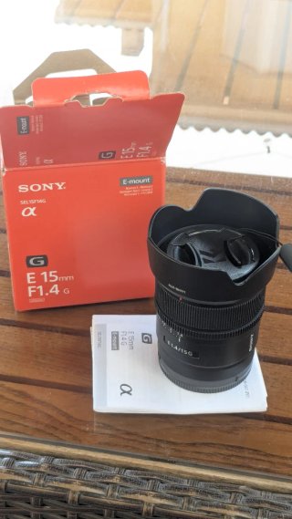 Objetivo Sony 15mm F1.4 G