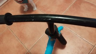 Bicicleta sin pedales azul para niños