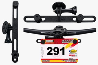 Soporte Manillar Bici GoPro Garmin Portanúmeros