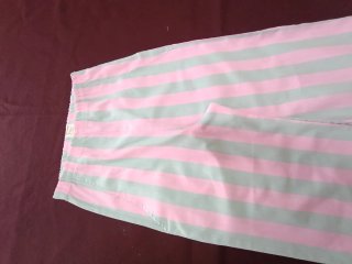 Conjunto de rayas rosa y azul