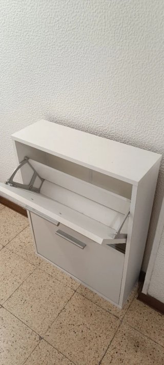 Zapatero 2 puertas blanco