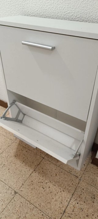 Zapatero 2 puertas blanco