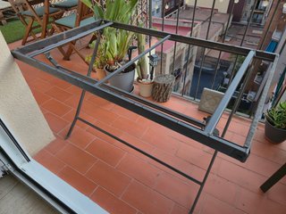 Estructura plegable de mesa exterior DIY