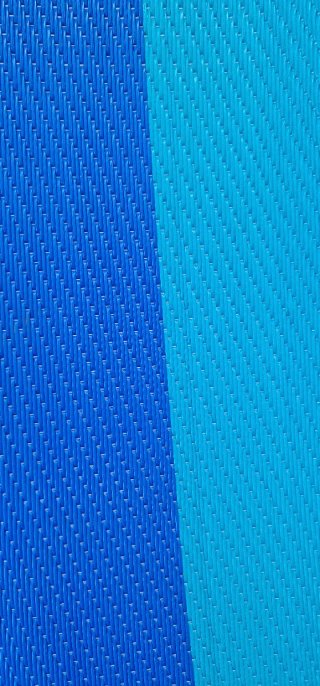 Alfombra exterior azul y verde
