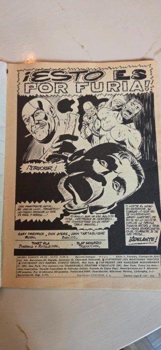 COMIC SARGENTO FURIA N.30 MARVEL