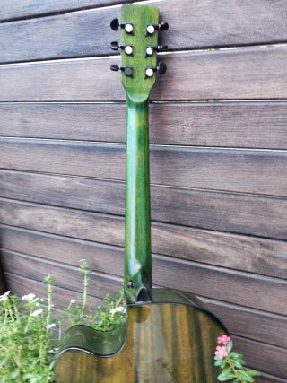 Guitarra Electroacústica Dayr Mini Jumbo Verde