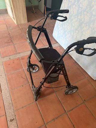 Caminador para adultos, con frenos.