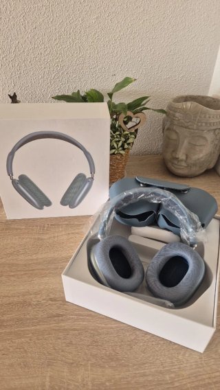 Auriculares azul metalizado