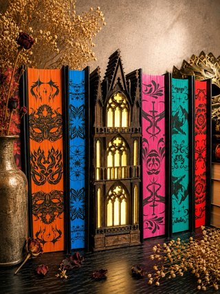 Book Nook Lampara gótica - Decoración librería