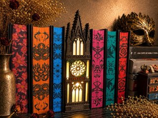 Book Nook Lampara gótica - Decoración librería