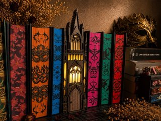 Book Nook Lampara gótica - Decoración librería